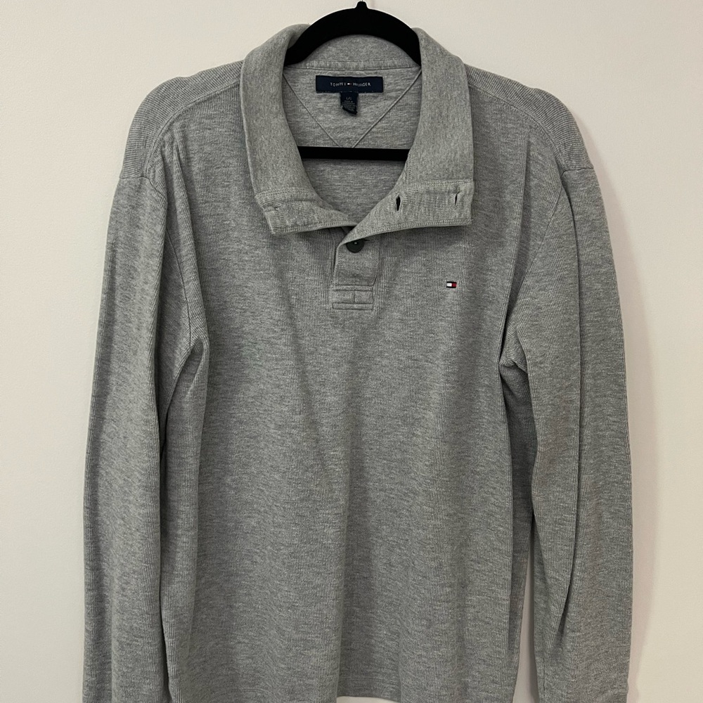 Tommy Hilfiger Men's Heather Gray Polo